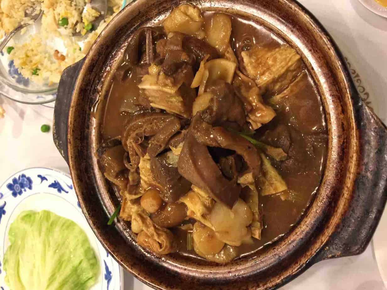 Lamb Stew with Dried Tofu Skin Clay Pot Authentic Chinese Food