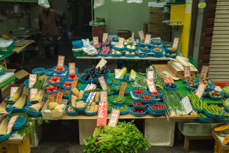 A colorful display of Thai street food.