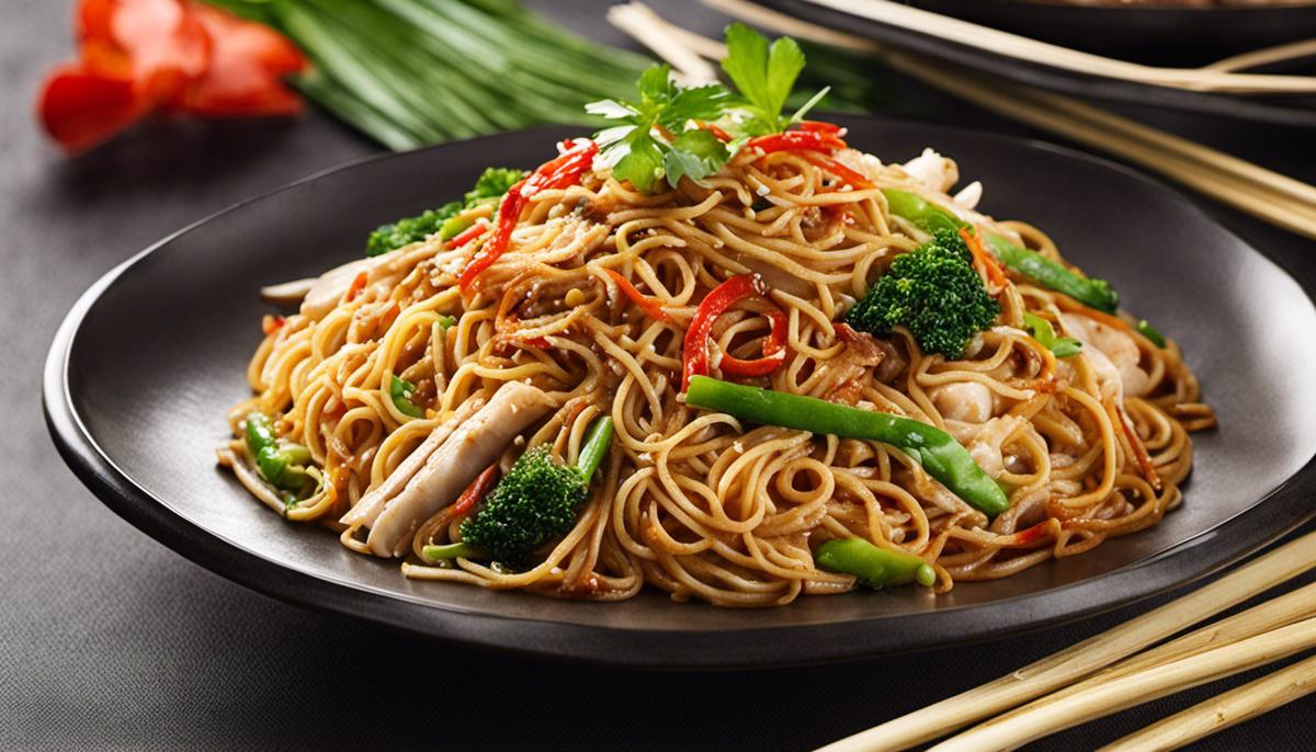 A variety of Lo Mein noodle dishes from different cultures, showcasing the diverse flavors and ingredients used in each.
