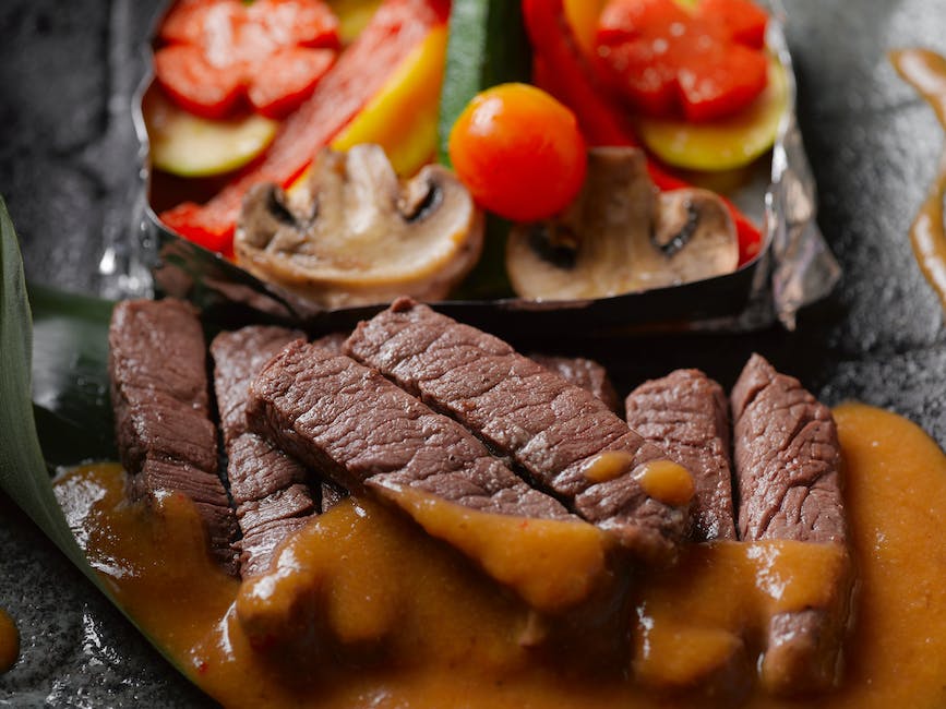 A person holding a plate with protein-rich foods, such as meat, eggs, and vegetables.